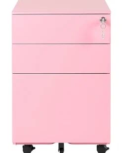 Beliani Laatikosto Teras 3 Laatikkoa Vaaleanpunainen Cami Best Sale