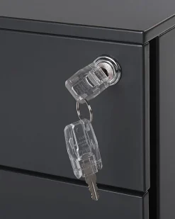 Beliani Laatikosto Teras 3 Laatikkoa Musta Cami Flash Sale