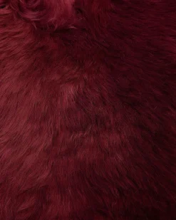 Beliani Lampaantalja Viininpunainen Uluru Sale