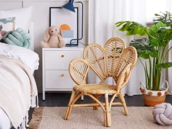 Beliani Lasten Riikinkukkotuoli Rottinki Luonnonvari Florentine Ii Flash Sale