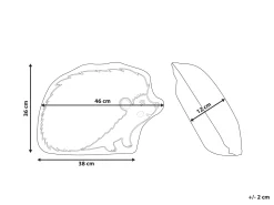 Beliani Lasten Tyyny 46 X 36 Cm Ruskea Benagulru Best
