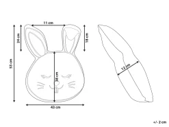 Beliani Lasten Tyyny Kani 53 X 43 Cm Musta/Valkoinen Kanpur Best