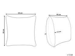 Beliani Lasten Tyyny Karhu 45 X 45 Cm Sininen Waranasi Store