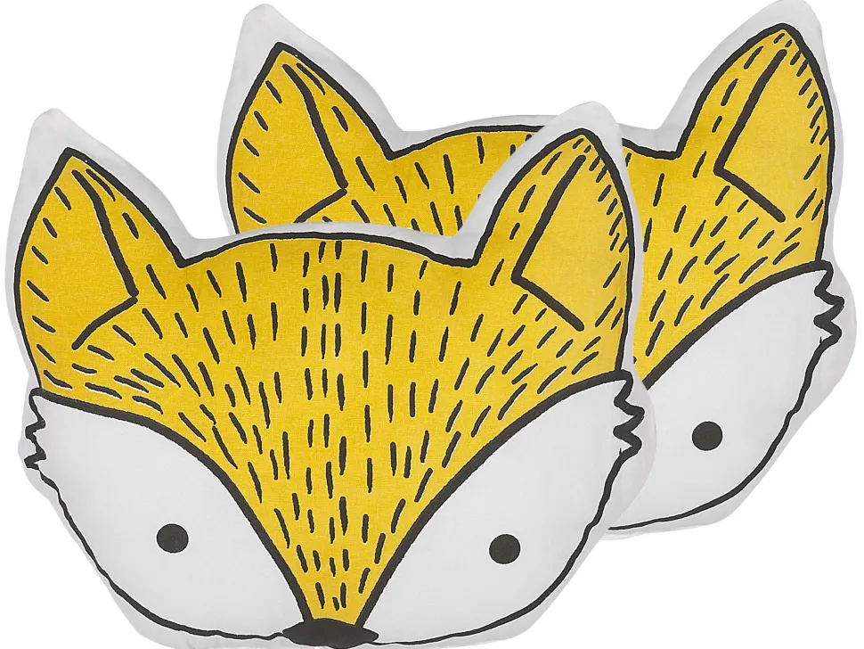 Beliani Lasten Tyyny 2Kpl 50 X 40 Cm Keltainen Vadodara Sale