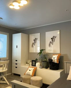 Beliani Lasten Tyyny 2Kpl 45 X 45 Cm Oranssi Waranasi New