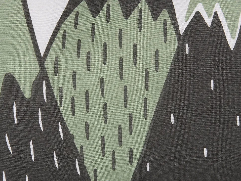 Beliani Lasten Tyyny 2Kpl 60 X 50 Cm Vihrea/Musta Indore Fashion