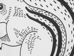 Beliani Lasten Tyyny 2Kpl 42 X 48 Cm Valkoinen/Musta Kolkata Fashion