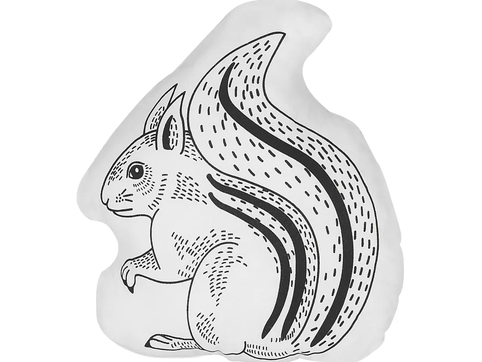 Beliani Lasten Tyyny Orava 42 X 48 Cm Musta/Valkoinen Kolkata Flash Sale