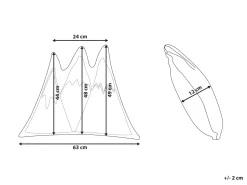 Beliani Lasten Tyyny Vuoret 60 X 50 Cm Vihrea/Musta Indore Shop