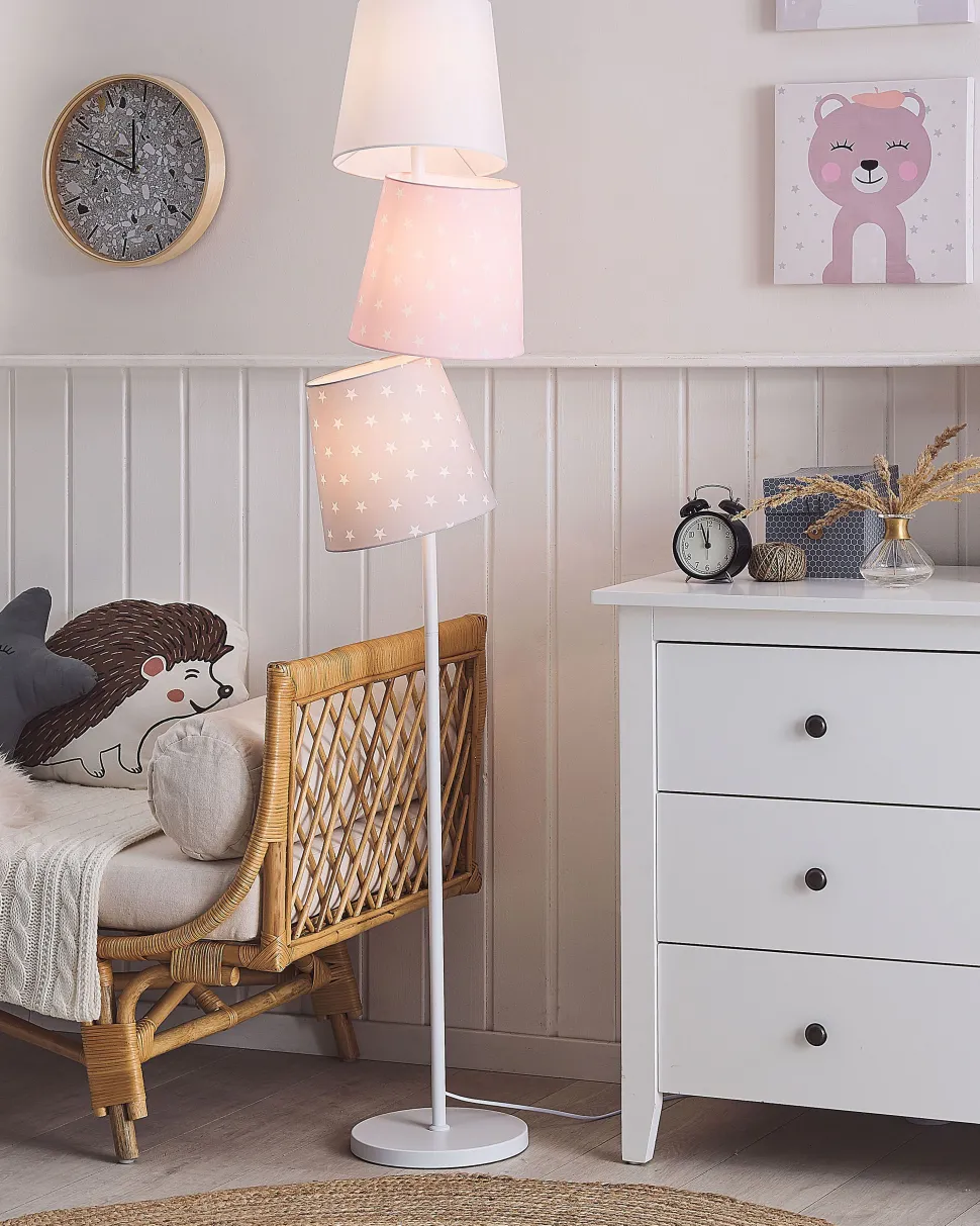 Beliani Lattiavalaisin 3 Polttimoa Metalli Monivarinen Rio Grande Fashion