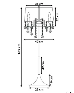 Beliani Lattiavalaisin 3 Polttimoa Metalli Vaaleanharmaa Evans Best Sale