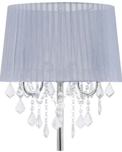 Beliani Lattiavalaisin 3 Polttimoa Metalli Vaaleanharmaa Evans Best Sale