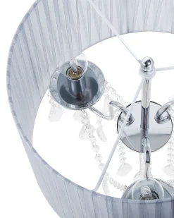 Beliani Lattiavalaisin 3 Polttimoa Metalli Vaaleanharmaa Evans Best Sale