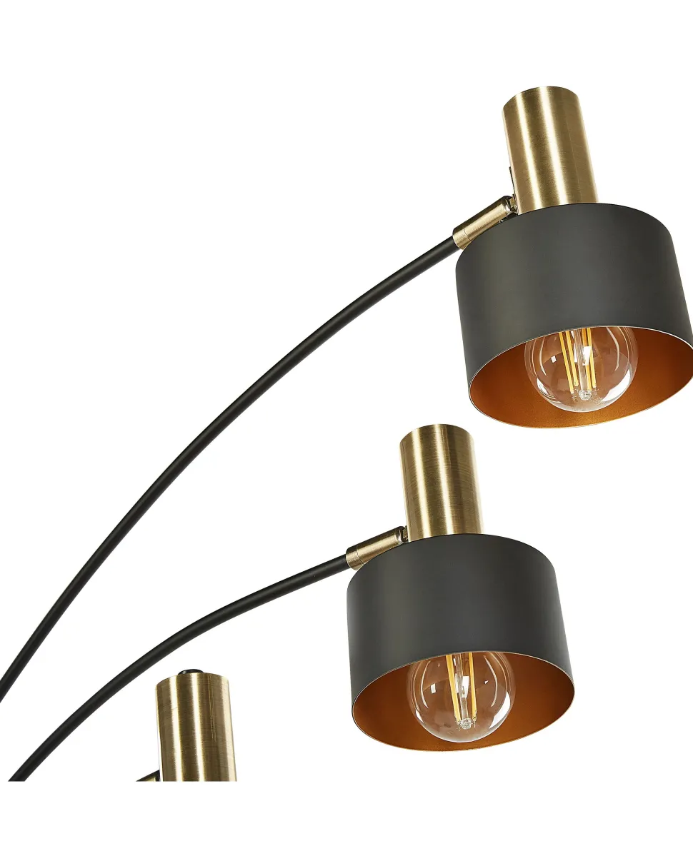 Beliani Lattiavalaisin 5 Polttimoa Rauta Musta Anbesa Best Sale