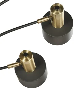 Beliani Lattiavalaisin 5 Polttimoa Rauta Musta Anbesa Best Sale