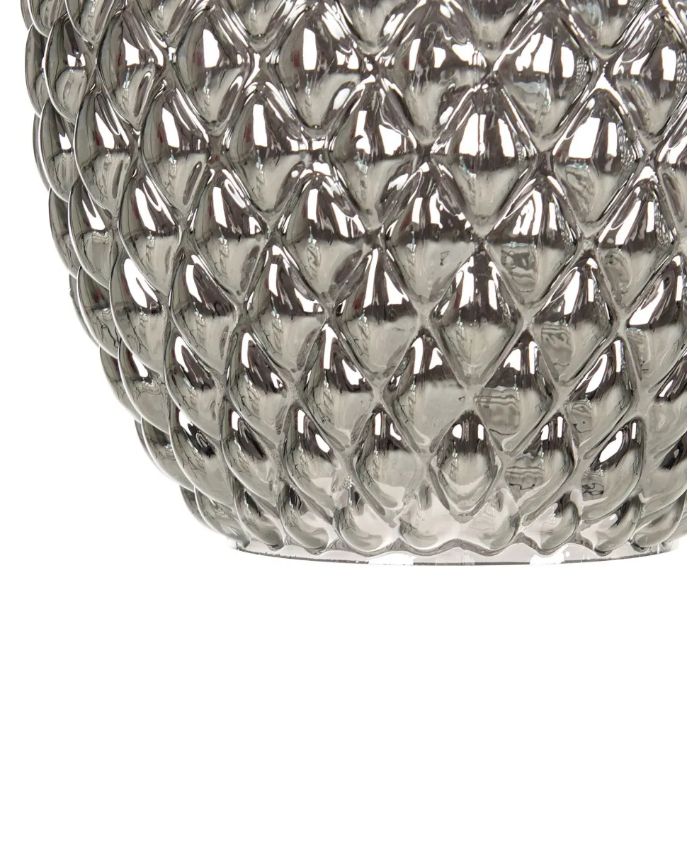 Beliani Lattiavalaisin 2 Polttimoa Lasi Harmaa Sherry Clearance