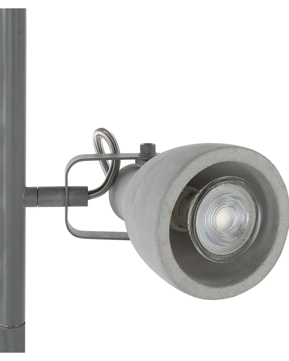 Beliani Lattiavalaisin 3 Polttimoa Betoni Vaaleanharmaa Mistago Sale