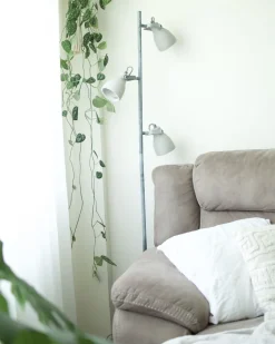 Beliani Lattiavalaisin 3 Polttimoa Betoni Vaaleanharmaa Mistago Sale