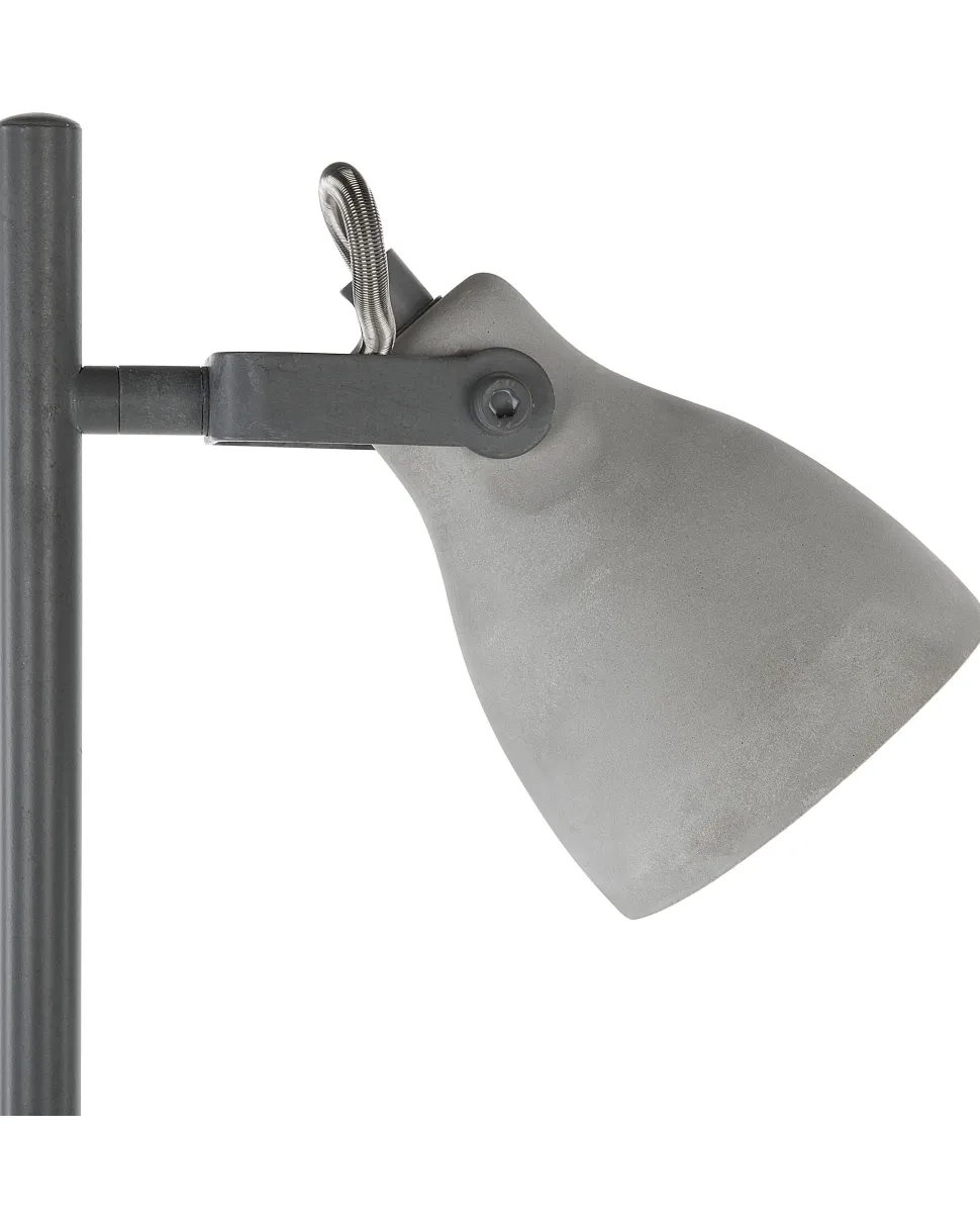 Beliani Lattiavalaisin 3 Polttimoa Betoni Vaaleanharmaa Mistago Sale