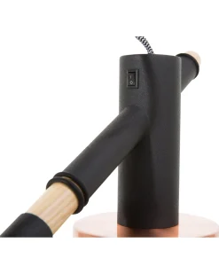 Beliani Lattiavalaisin 2 Polttimoa Tammi Musta Owens Discount