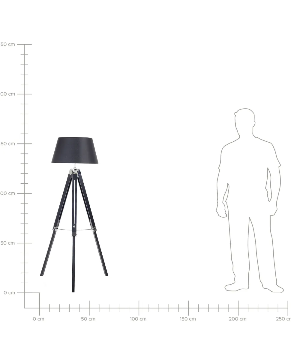 Beliani Lattiavalaisin Manty Musta Madeira Shop