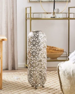 Beliani Lattiavalaisin Metalli Hopea Volta Best Sale