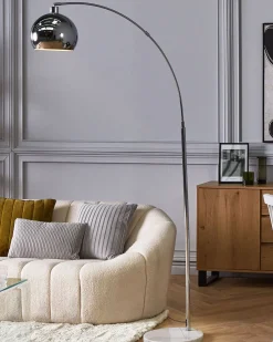 Beliani Lattiavalaisin Metalli Hopea Paroo Outlet