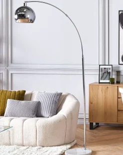 Beliani Lattiavalaisin Metalli Hopea Paroo Outlet