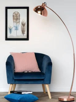 Beliani Lattiavalaisin Metalli Kupari Dintel Store