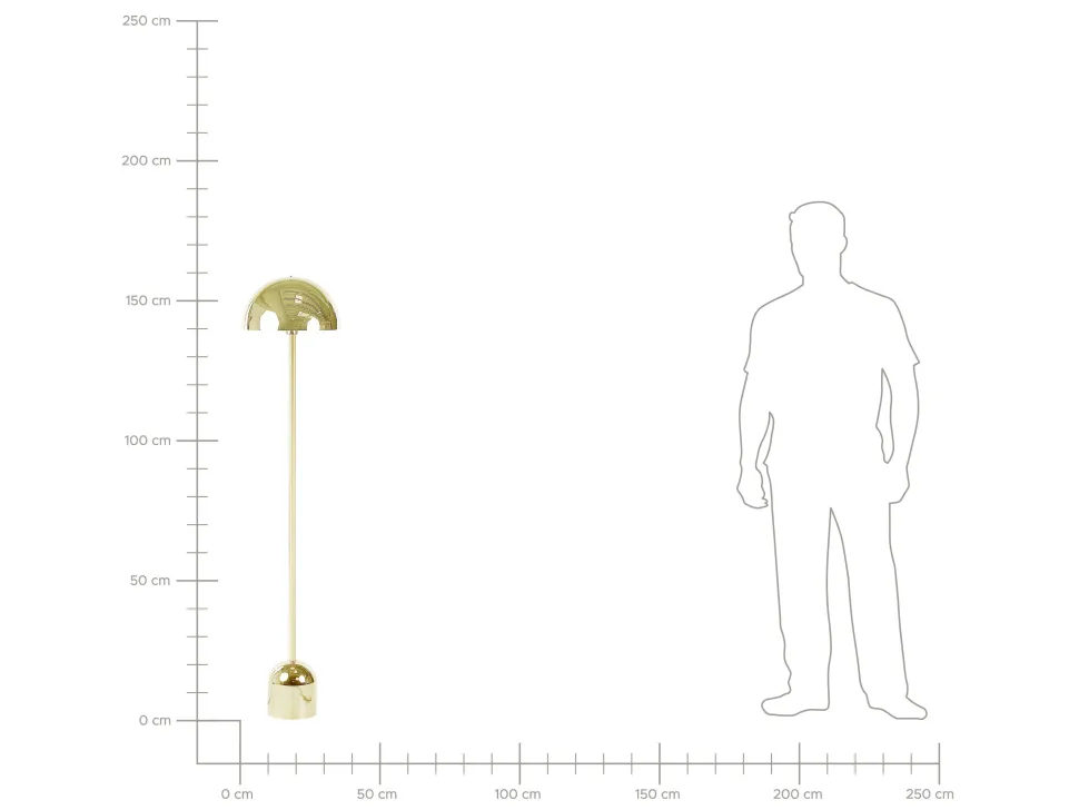 Beliani Lattiavalaisin Metalli Kulta Macasia Fashion