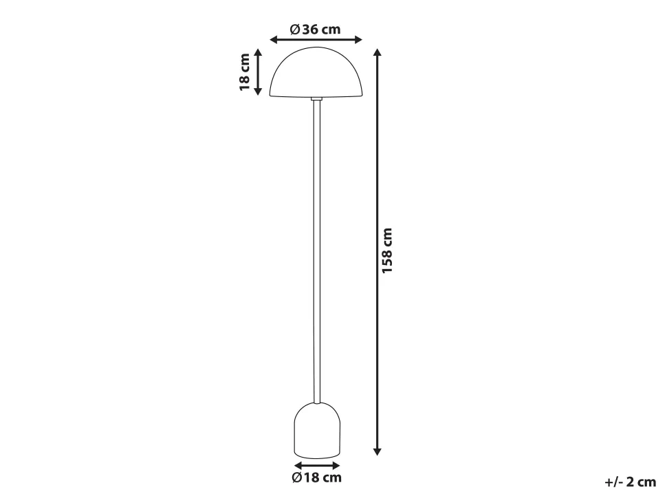 Beliani Lattiavalaisin Metalli Kulta Macasia Fashion