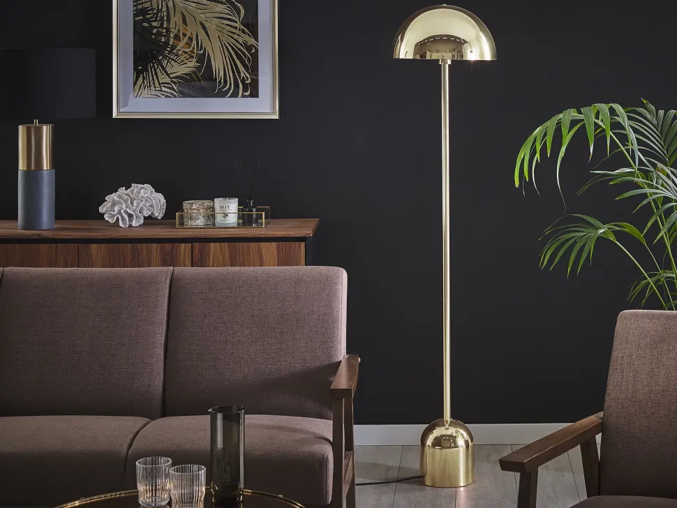 Beliani Lattiavalaisin Metalli Kulta Macasia Fashion