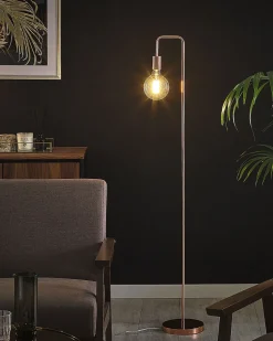 Beliani Lattiavalaisin Metalli Kupari Savena Store