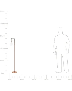 Beliani Lattiavalaisin Metalli Kupari Savena Store