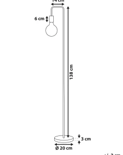 Beliani Lattiavalaisin Metalli Kupari Savena Store