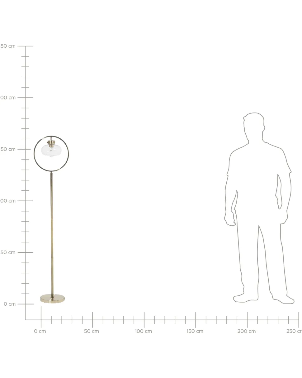 Beliani Lattiavalaisin Metalli Kulta Severn Flash Sale