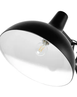 Beliani Lattiavalaisin Metalli Musta Parana Shop