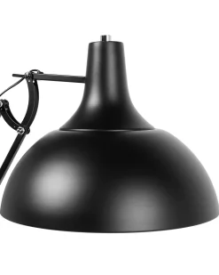 Beliani Lattiavalaisin Metalli Musta Parana Shop