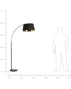 Beliani Lattiavalaisin Metalli Musta/Kupari Yabus Best