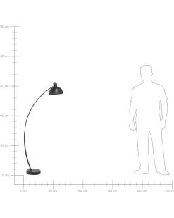 Beliani Lattiavalaisin Metalli Musta Dintel Store