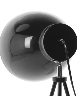 Beliani Lattiavalaisin Metalli Musta Tamega Clearance