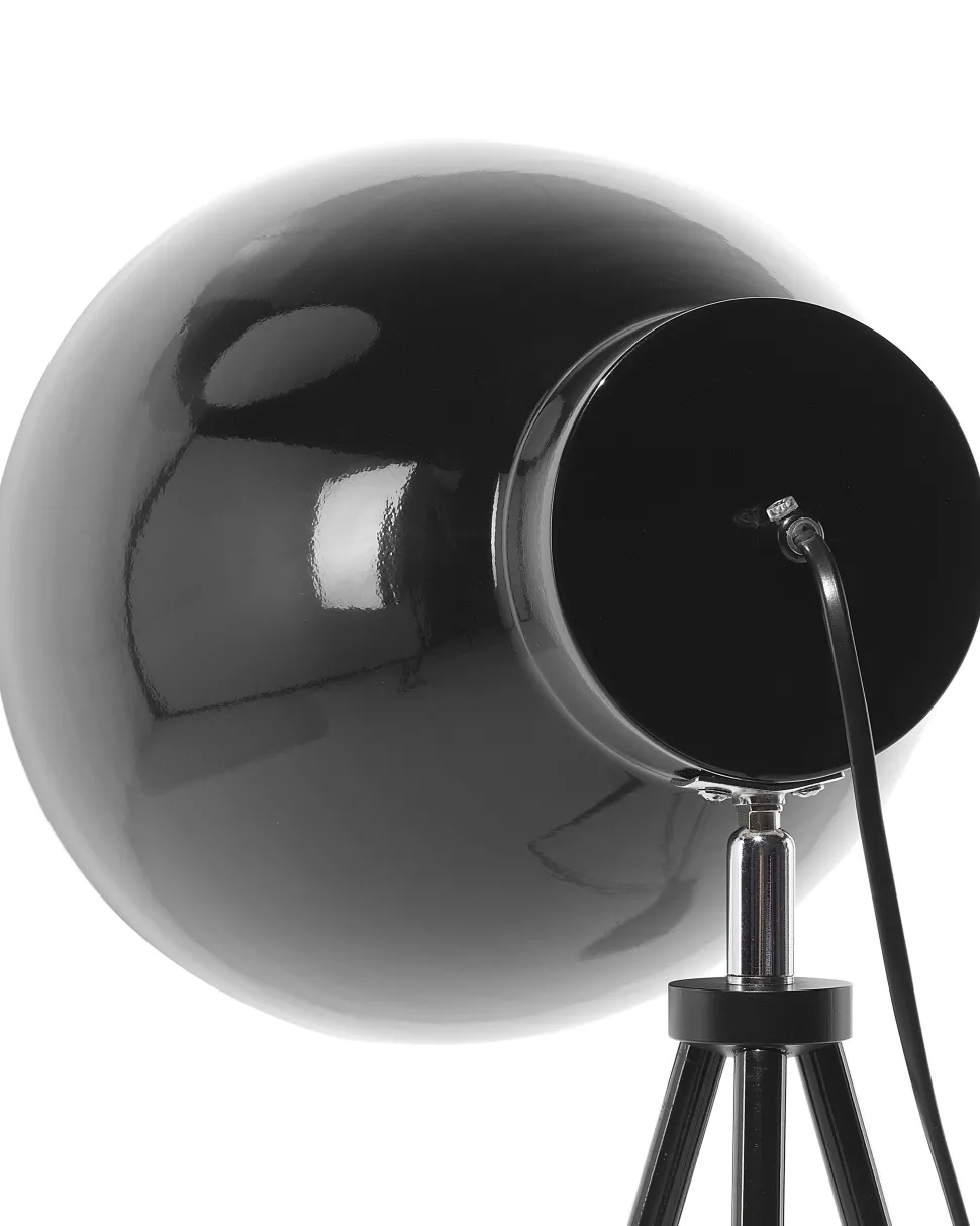 Beliani Lattiavalaisin Metalli Musta Tamega Clearance