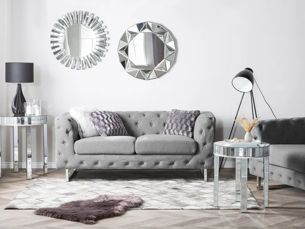 Beliani Lattiavalaisin Metalli Musta Tamega Clearance