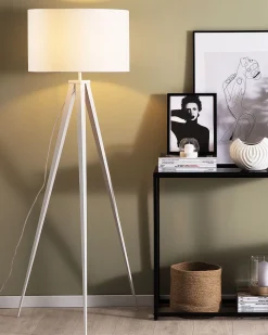 Beliani Lattiavalaisin Metalli Valkoinen Stiletto Best