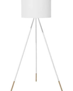 Beliani Lattiavalaisin Metalli Valkoinen Tobol Fashion