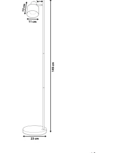Beliani Lattiavalaisin Metalli Valkoinen Corbones Best Sale