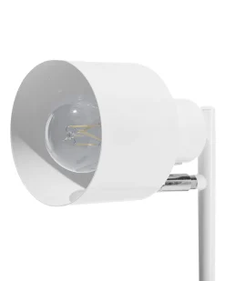 Beliani Lattiavalaisin Metalli Valkoinen Corbones Best Sale