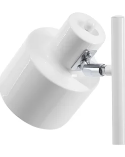 Beliani Lattiavalaisin Metalli Valkoinen Corbones Best Sale