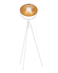 Beliani Lattiavalaisin Metalli Valkoinen/Kulta Thames Sale