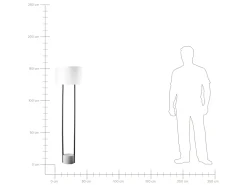 Beliani Lattiavalaisin Metalli Valkoinen Remus Cheap